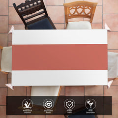 GREATRIL printed rose gold table runner shape adds stylish detail.