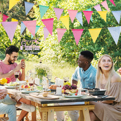 GREATRIL ready-to-hang pennants on a string for quick setup