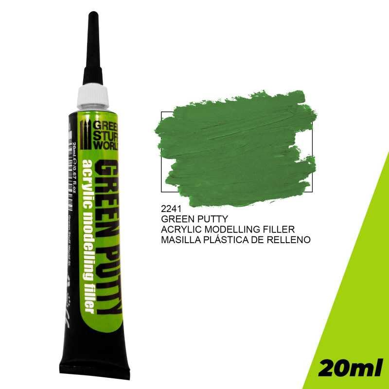 Water-based cleanup with Green Stuff World Green Putty 2241 demonstrates easy thinning and safe handling.