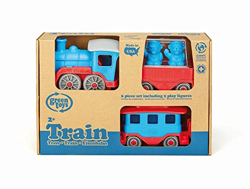 Green Toys Train Blue made-in-usa label visible in image