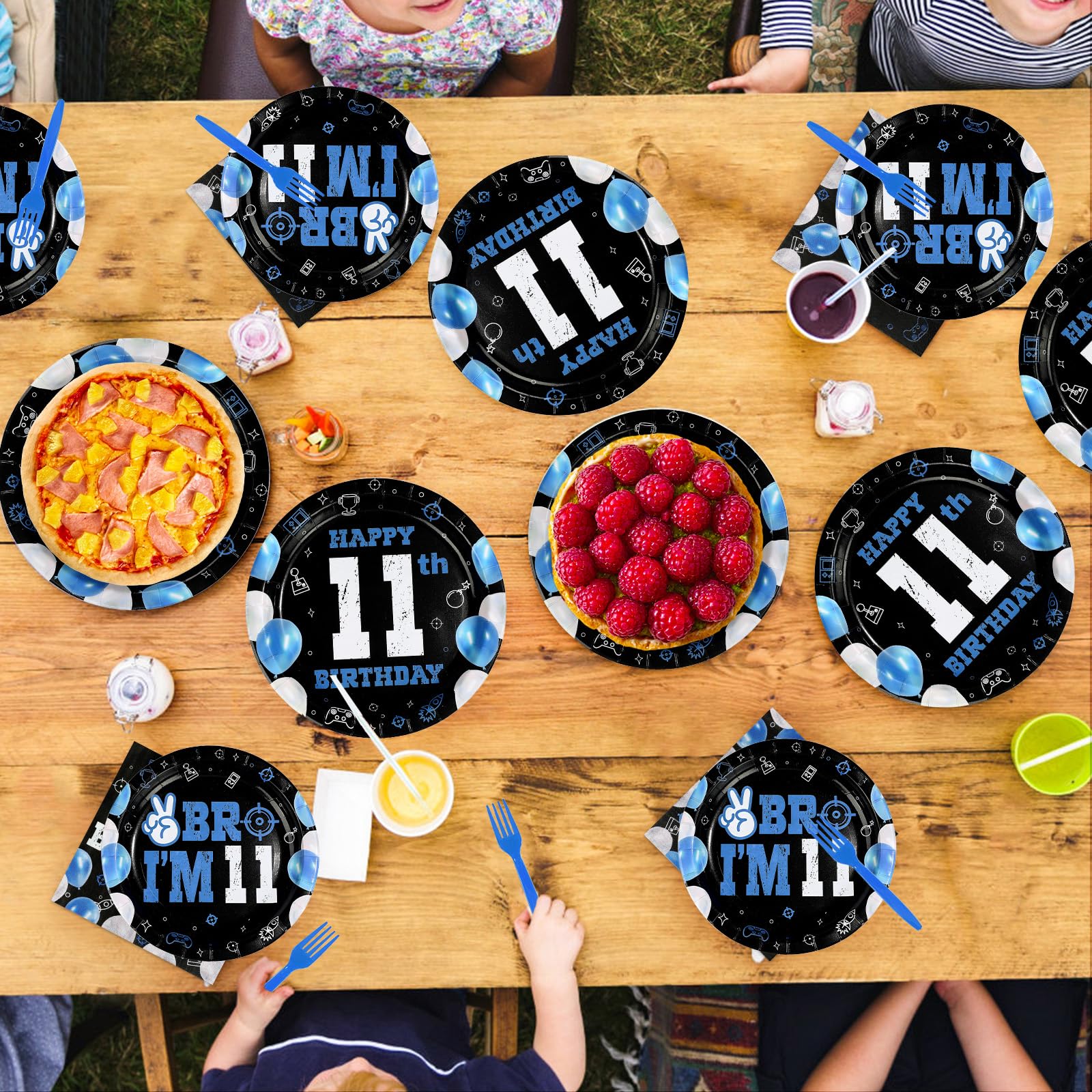 Greencian packaging shows a complete set for easy party prep