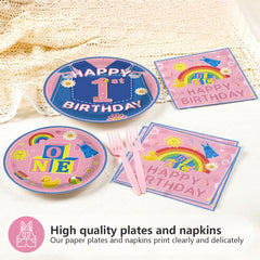 Greencian pink cowboy napkins absorbent and soft for messy moments