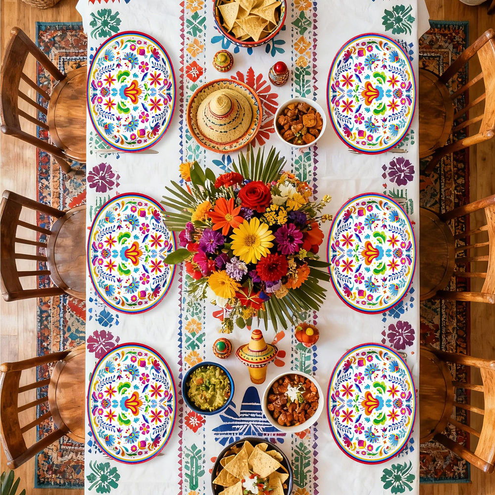 Greencian Cinco de Mayo party plates perfect for tacos and nachos.