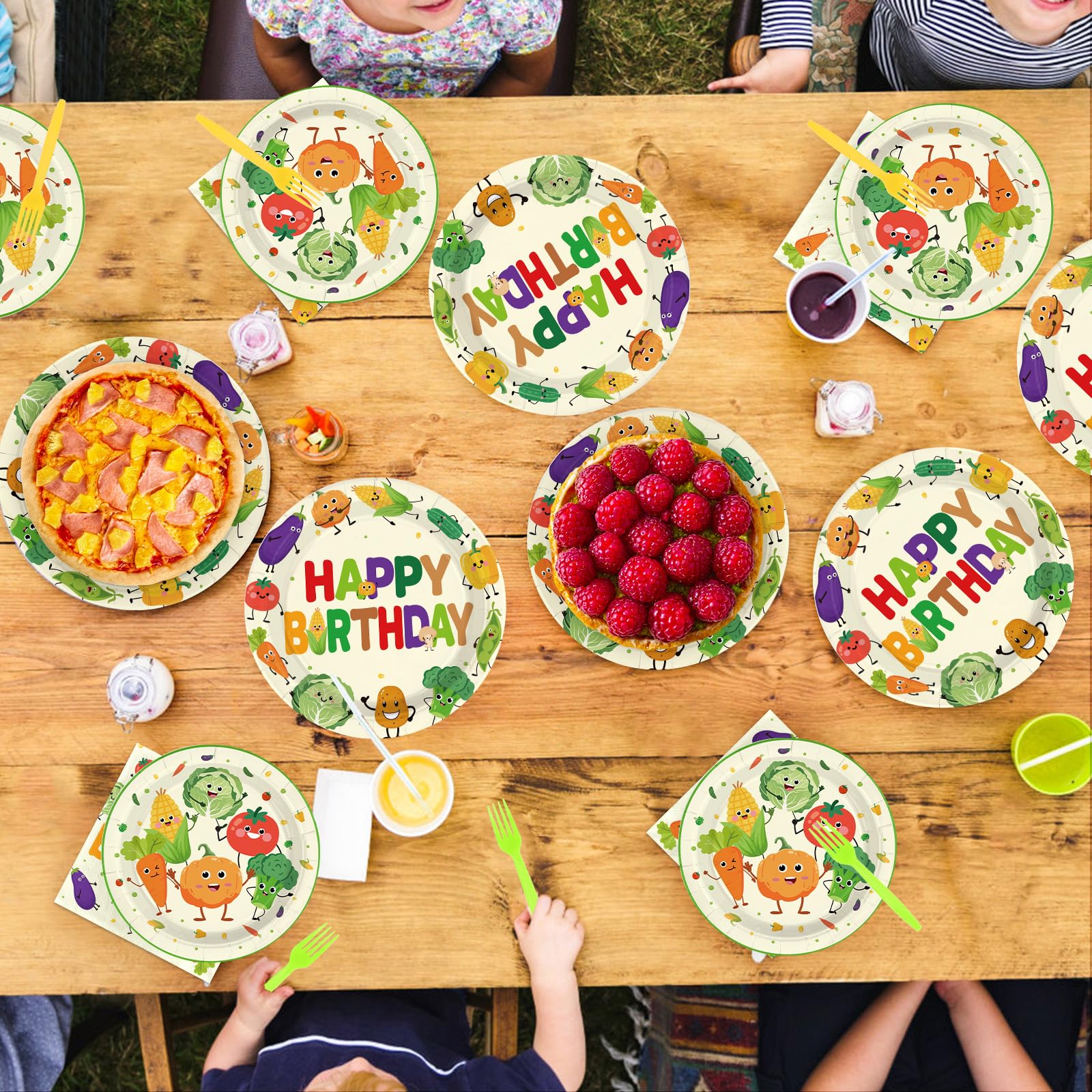 Greencian disposable set makes post-party cleanup fast and easy.