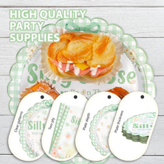 Greencian goose cutlery 24-piece set provides reliable plastic utensils