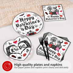 Greencian gothic valentines napkins 6.5in absorbent and elegant