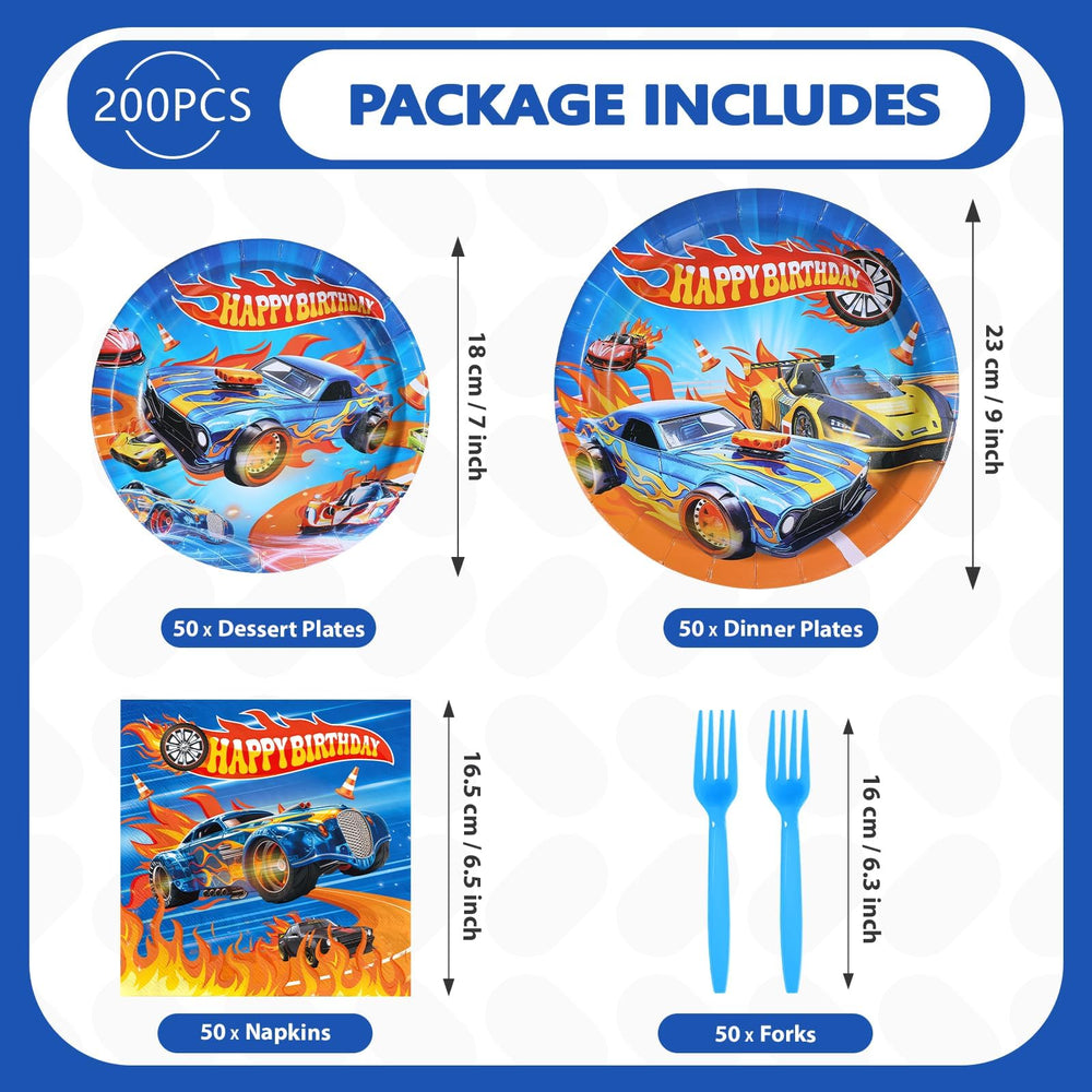 Greencian racing car plates 7-inch; sturdy for kids’ snacks.