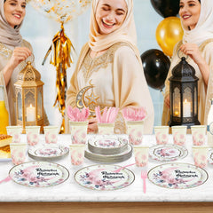 Greencian Ramadan lantern moon design ties your table theme together.