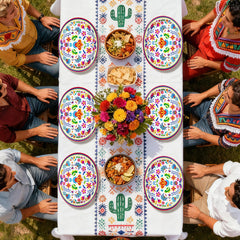 Greencian taco Tuesday serving plates enhance casual gatherings with color.