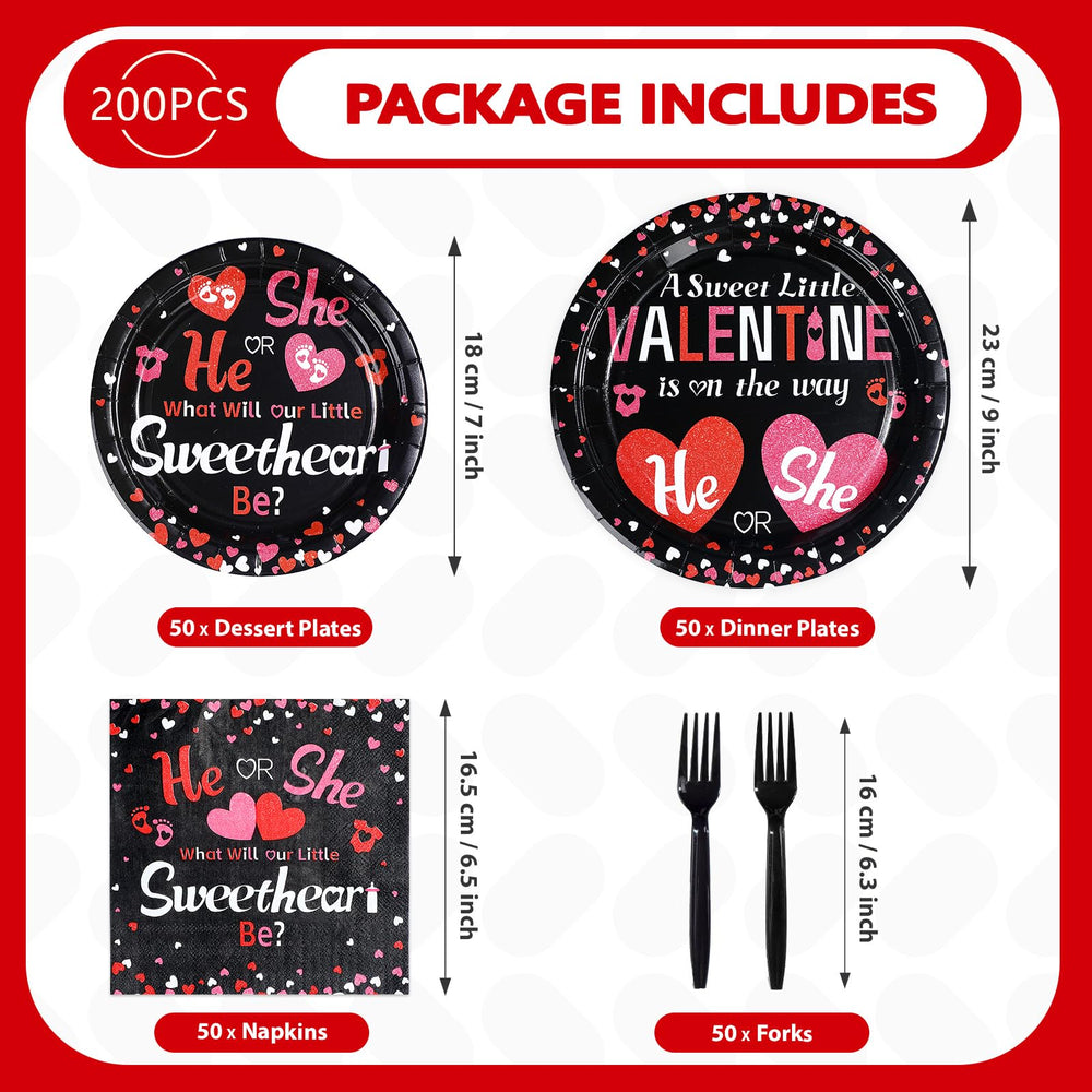 Greencian valentines 7-inch dessert plates perfect for sweets and treats.