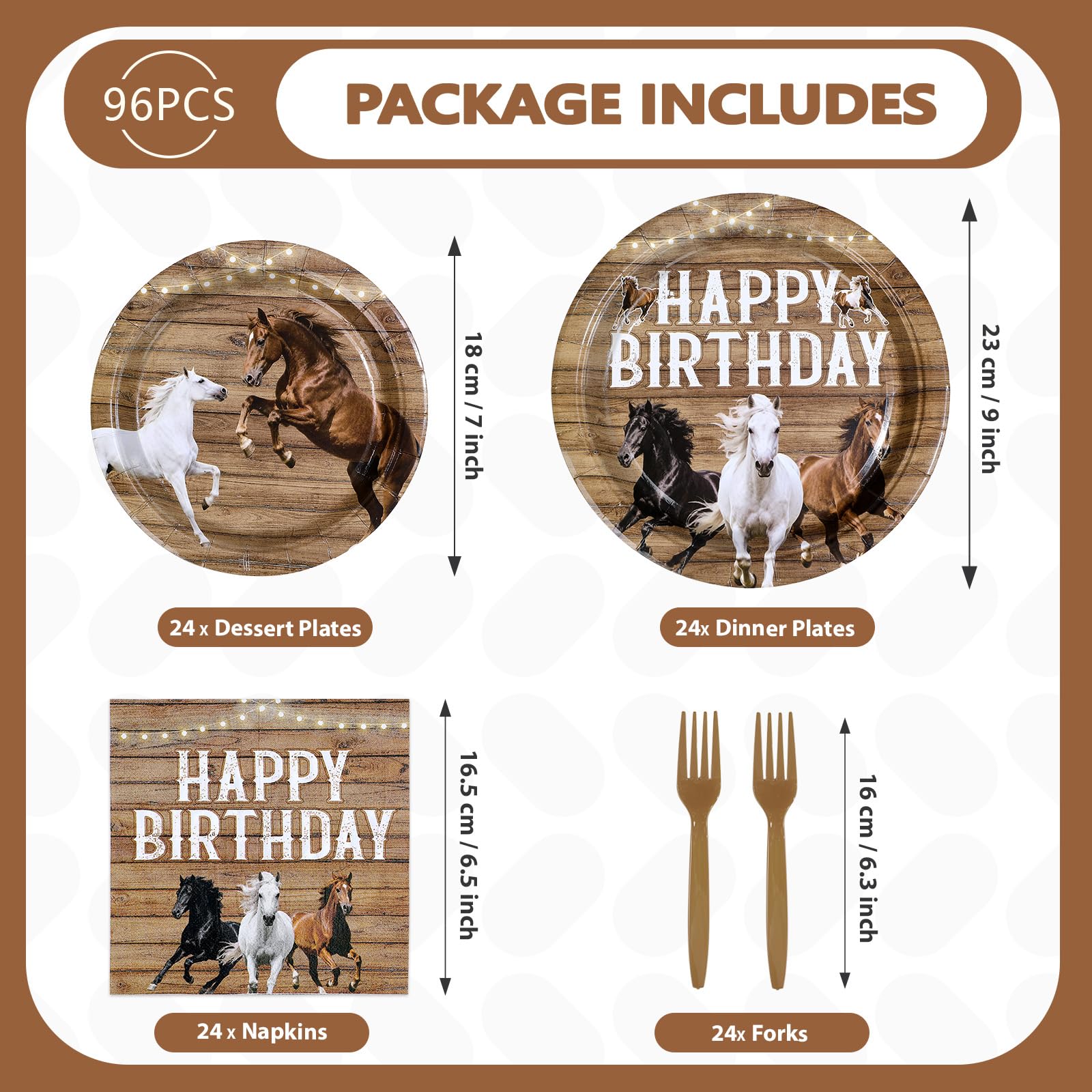 Greencian western design features dynamic horse illustrations for an authentic frontier ambiance.