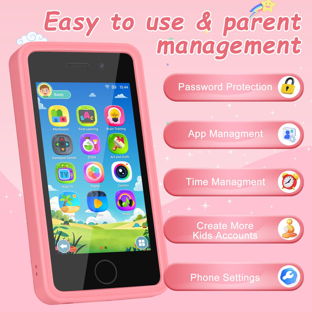 GREENCREEK Kids Phone silicone case protects against drops during playtime