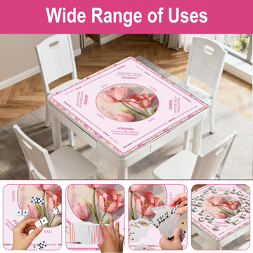 GreenD Mahjong Mat multi-use-surface doubles for poker, board games, and more.