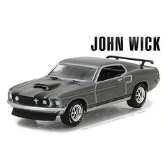 Greenlight 1:64 Mustang Boss 429 interior detail, showcases cockpit for display-focused collectors.