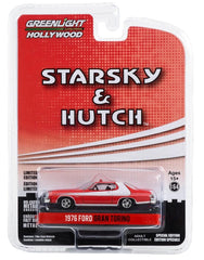 Greenlight Starsky & Hutch 1976 Gran Torino diecast model, 1:64 scale, ideal for display