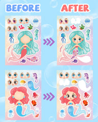 Greingways mermaid stickers offer non-toxic, waterproof decorating.