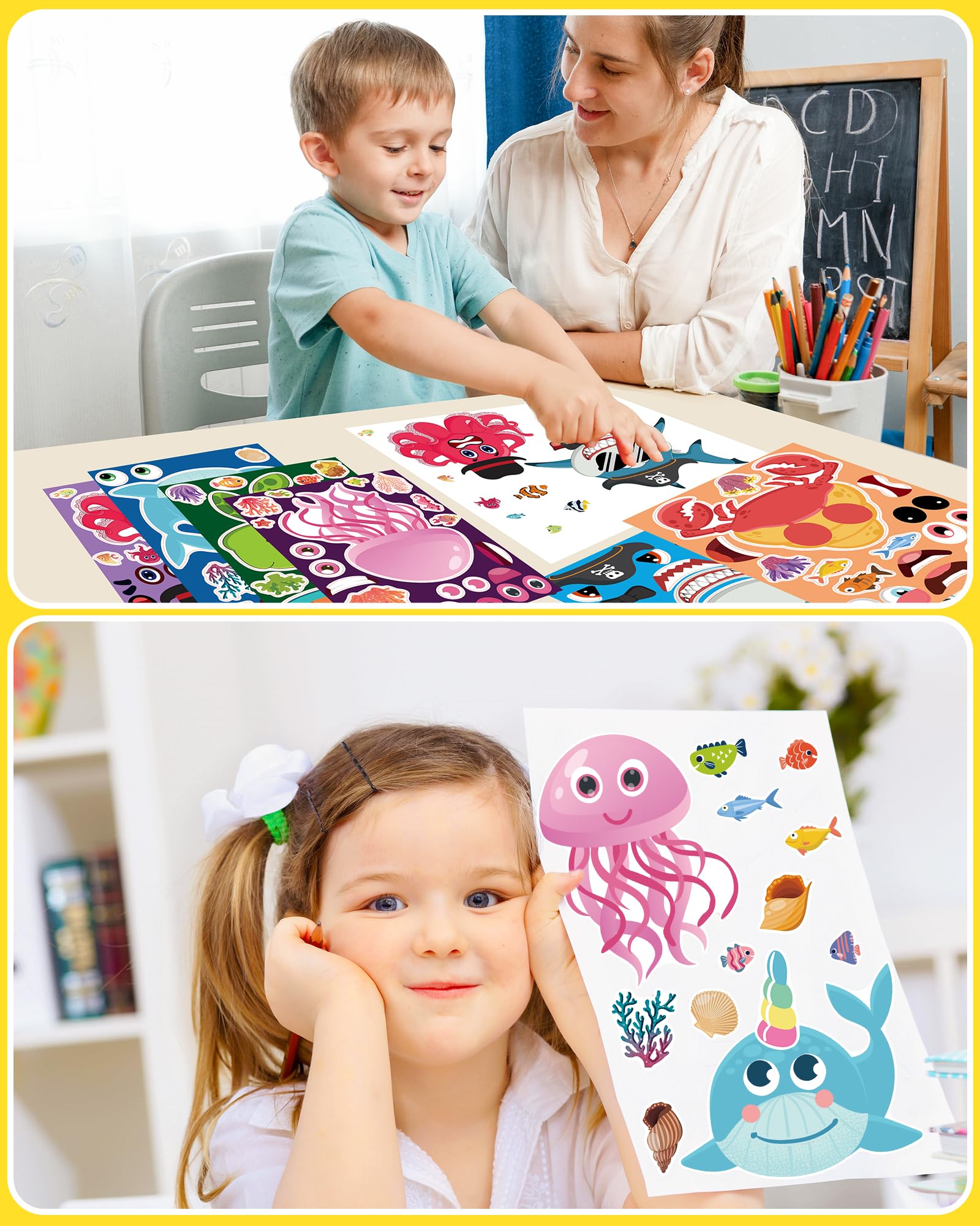 Greingways sea animal sticker sheet accessories for mix-and-match crafts.