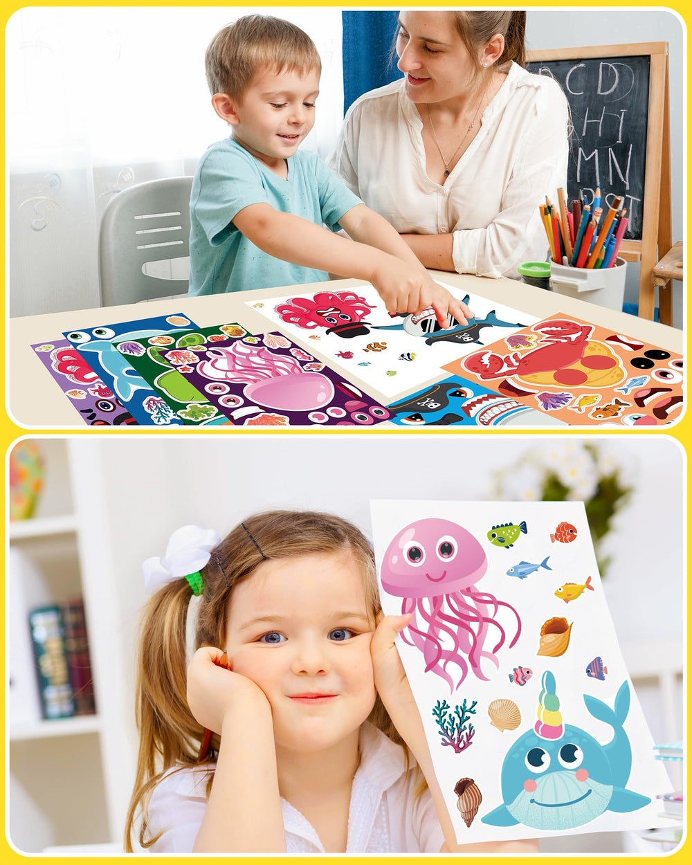 Greingways sea animal sticker sheet accessories for mix-and-match crafts.