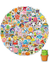 Greingways 400-piece sticker pack with vibrant vinyl designs for personalizing items.