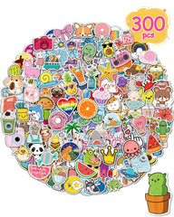 Greingways water bottle stickers showcase 300 unique designs for personalization.