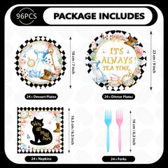 Grencian Alice in Onderland dessert plates for sweet treats