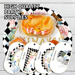 Grencian Alice in Onderland table setting layout