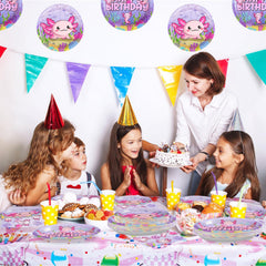 Grencian axolotl party decor bundle for themed celebrations