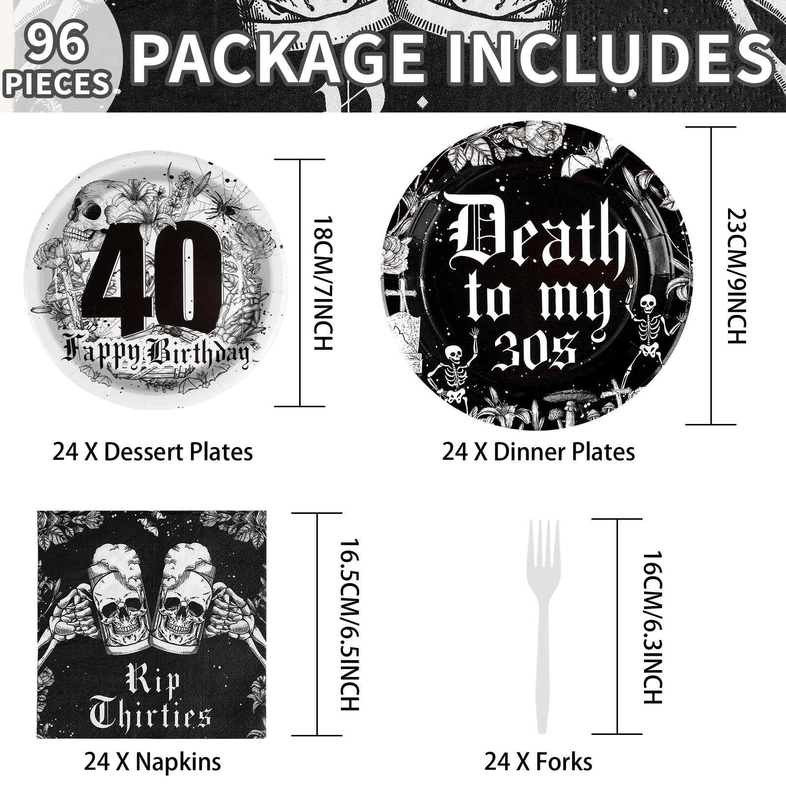 Grencian 7-inch plate with skull design for a compact tasting setup