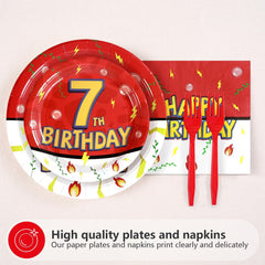 Grencian durable paper plates and napkins withstand kids' meals