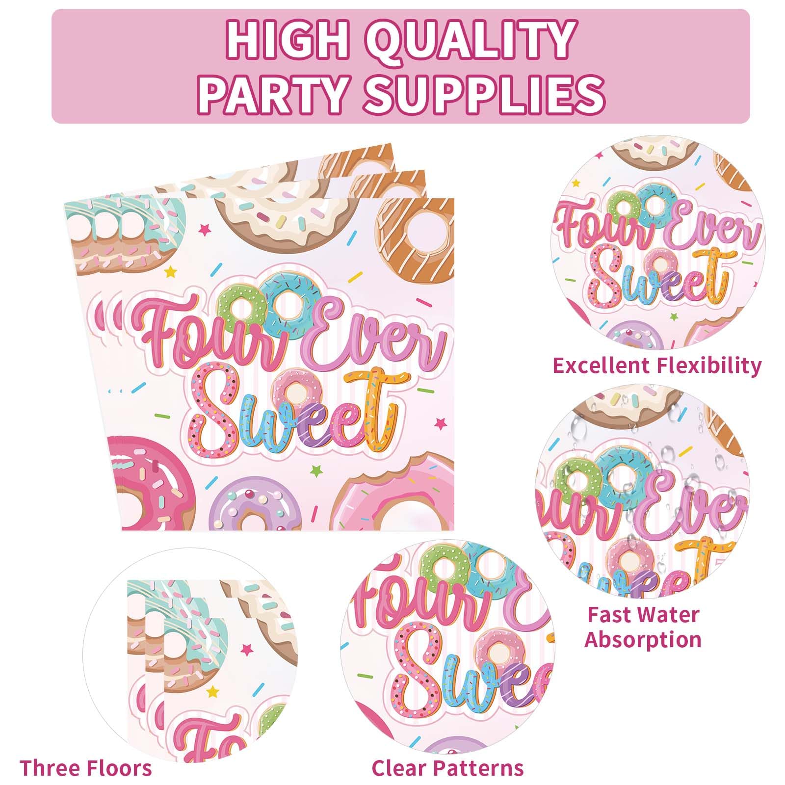 Grencian Four Ever Sweet donut forks sturdy kid-friendly utensils.