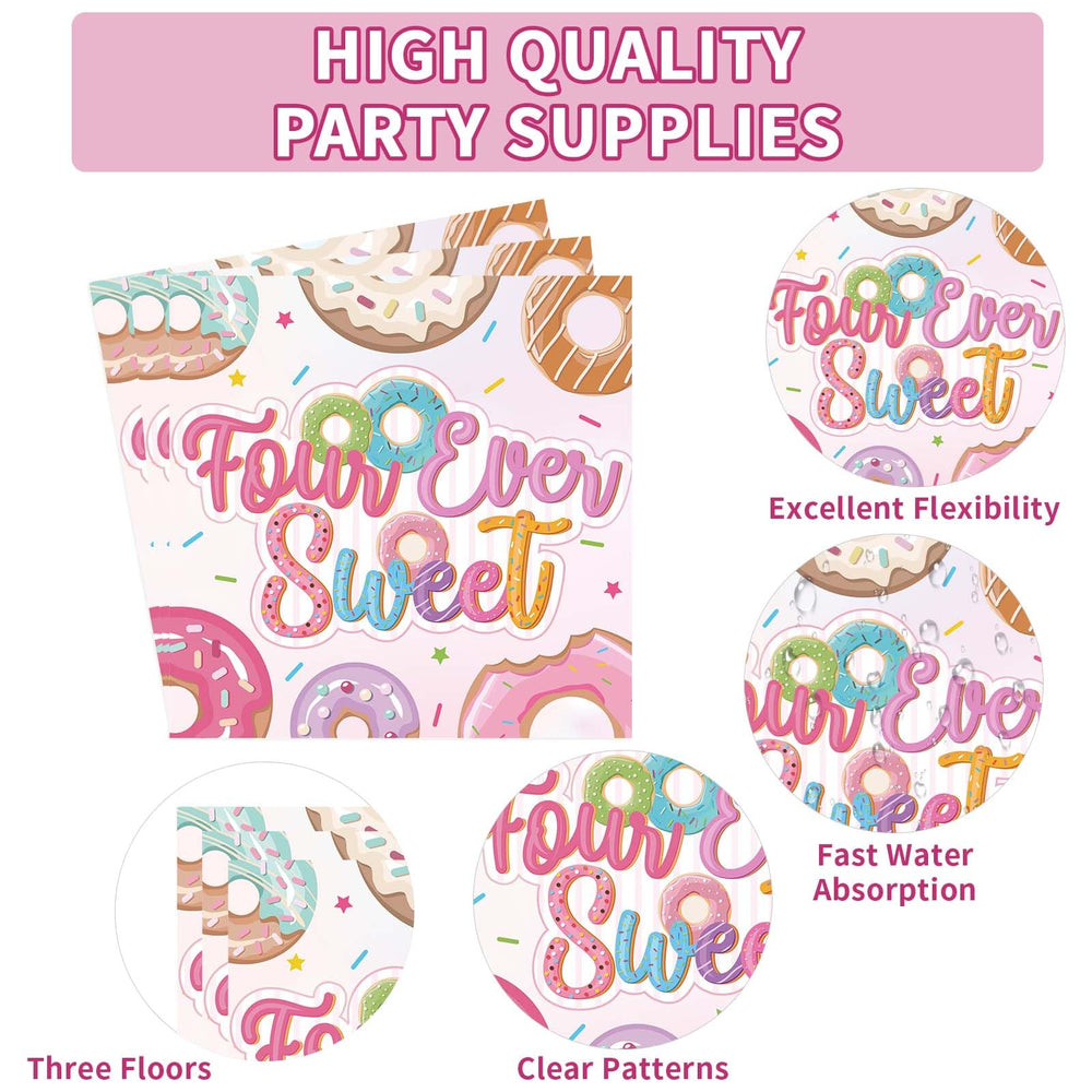 Grencian Four Ever Sweet donut forks sturdy kid-friendly utensils.