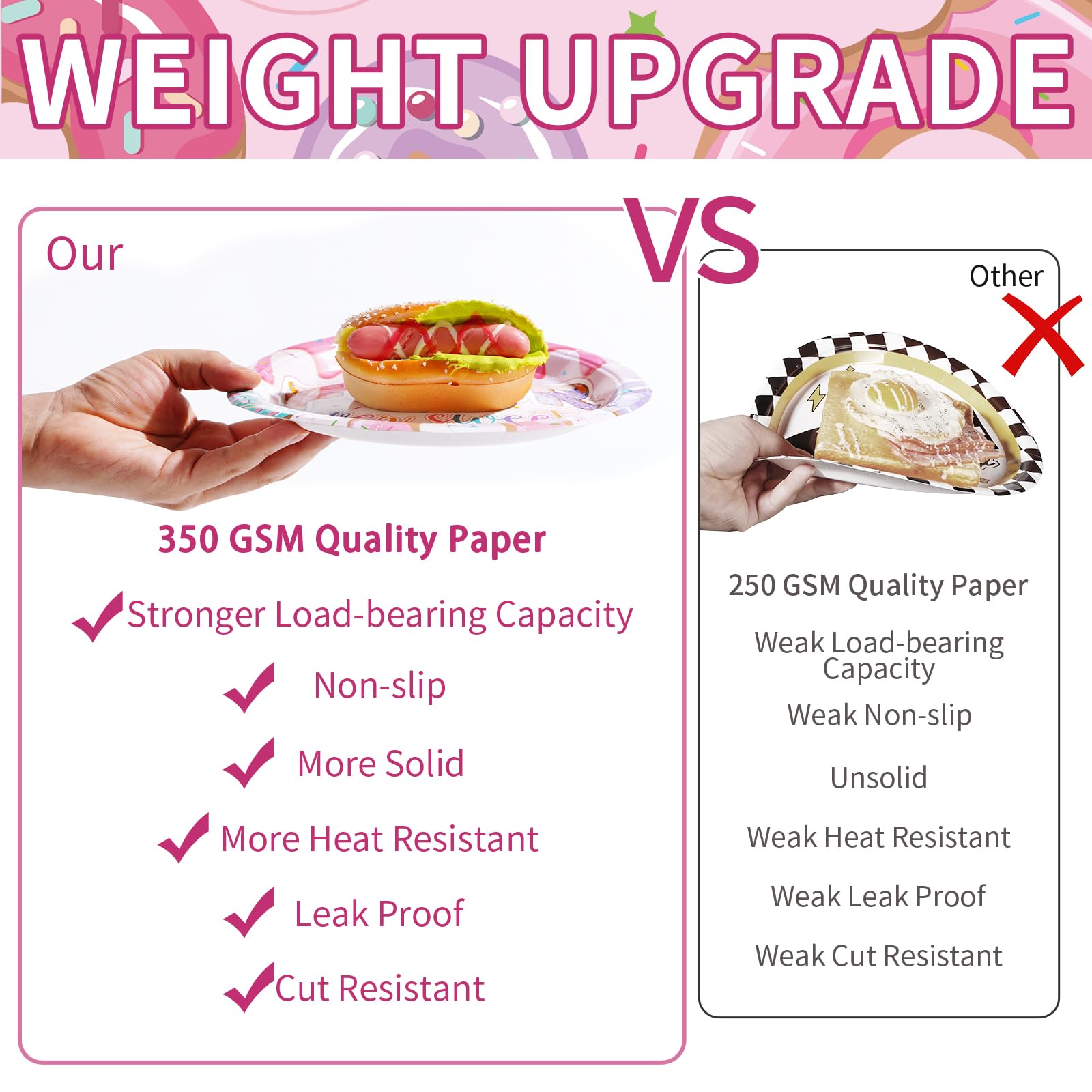Grencian Four Ever Sweet donut napkins absorbent for quick cleanup.