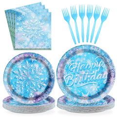 Grencian frozen plates nine-inch, sturdy serving for winter party use