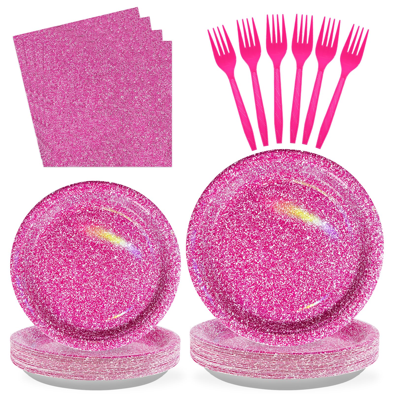 Grencian hot pink dinner plates for vibrant party tables