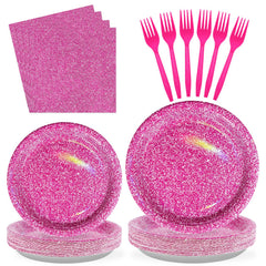Grencian hot pink dinner plates for vibrant party tables