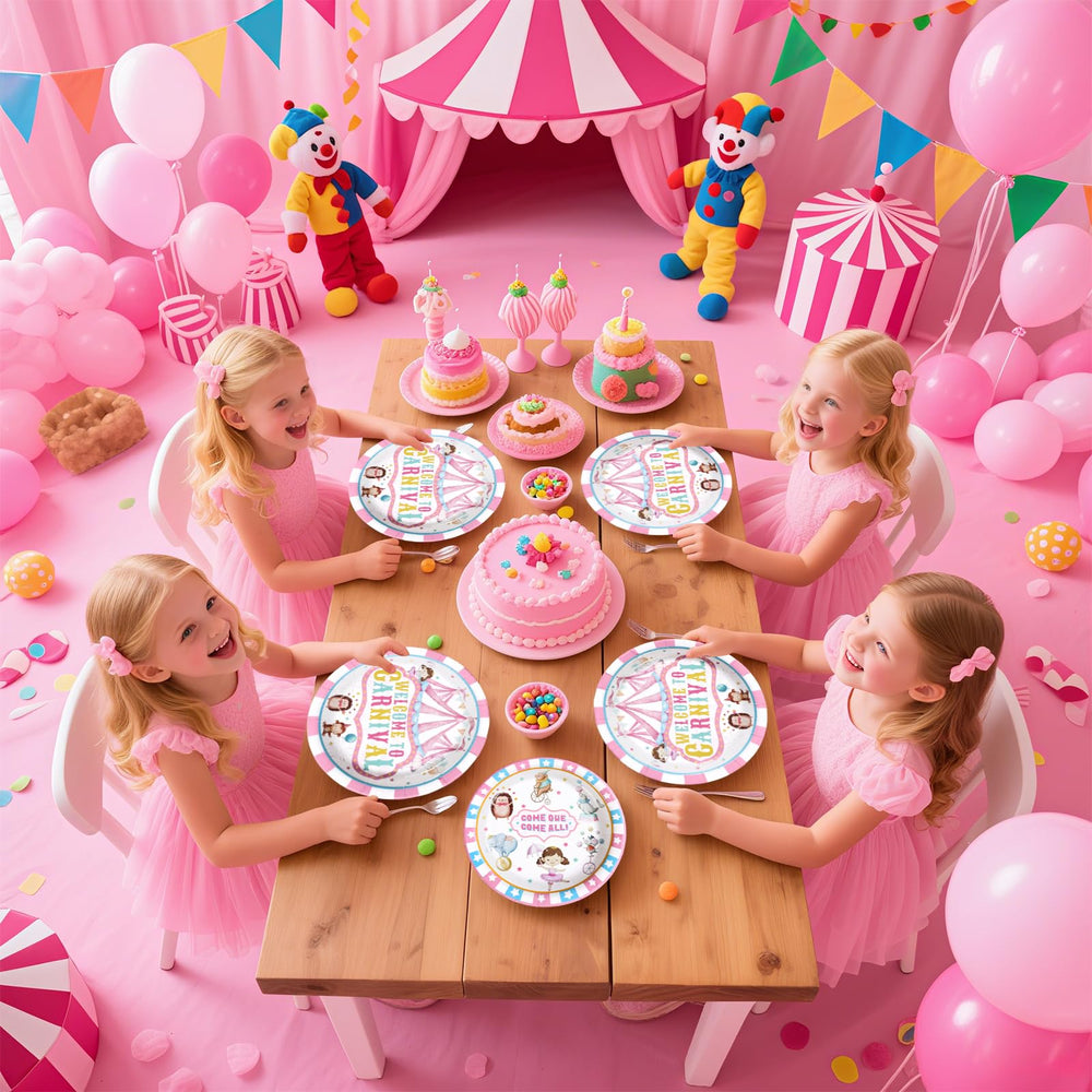 Grencian pink carnival decor ideas enhance celebrations.