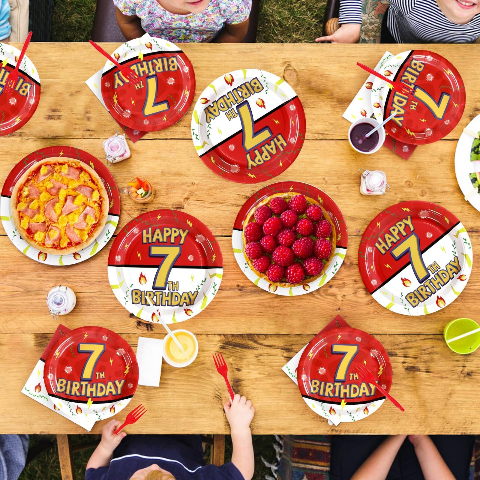 Grencian plates and forks are strong and handle kid meals easily
