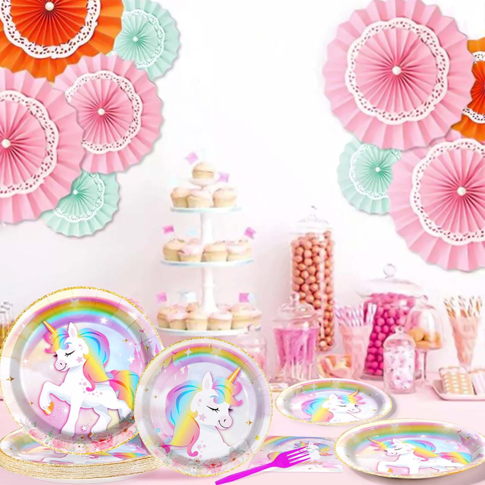 Grencian unicorn party decor pack colorful accents for celebrations.