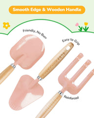 Grenebo garden apron pink keeps clothes clean during planting activities