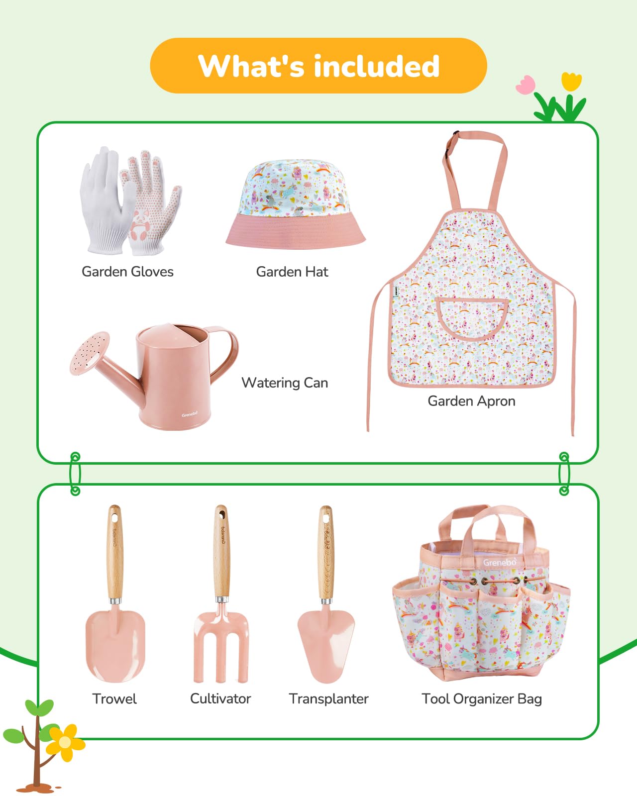 Grenebo garden hat pink for sun safety during outdoor gardening