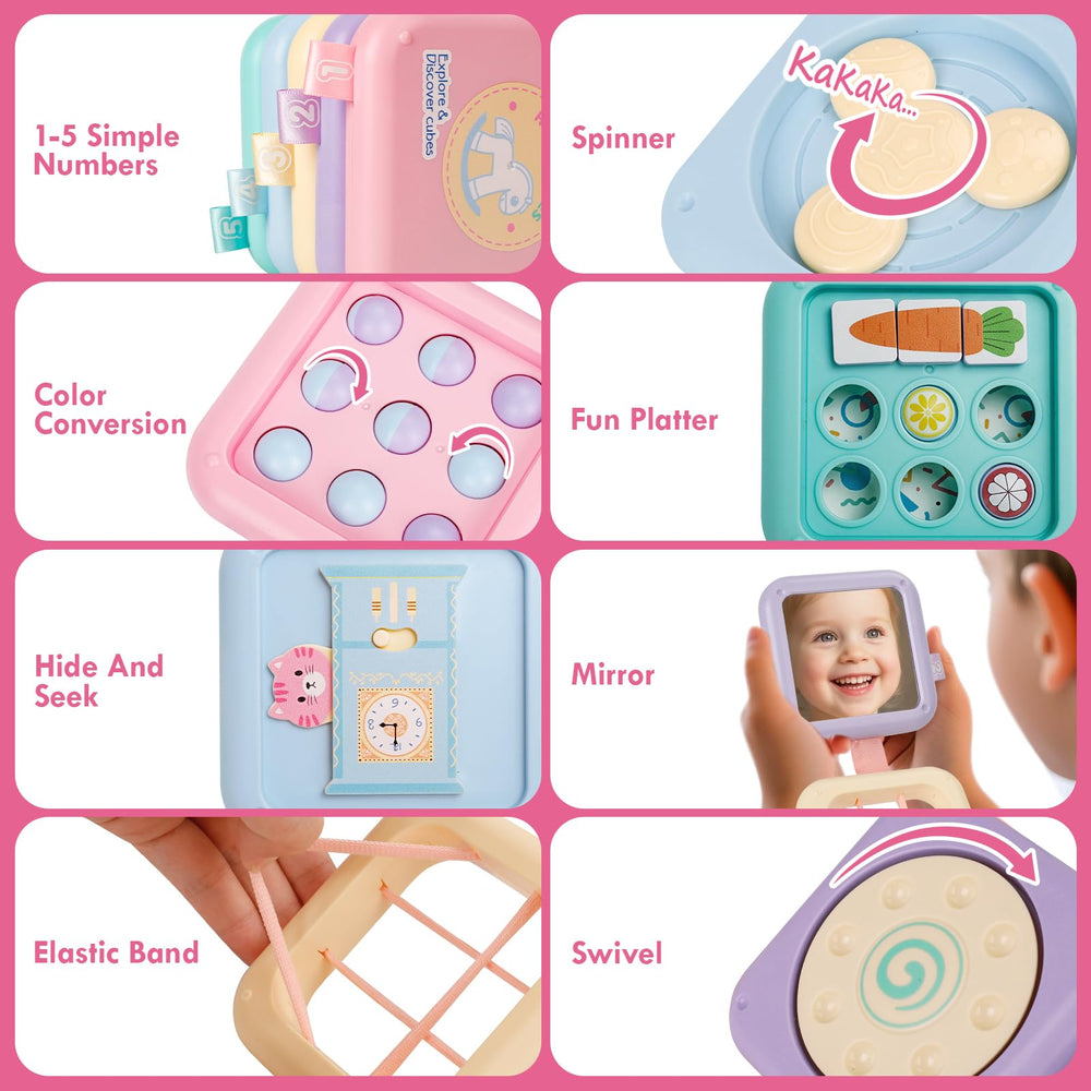 GRESEESM rotating activity panel promotes finger dexterity and exploration