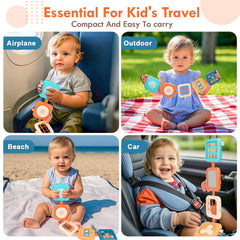 GRESEESM Busy Board elephant teething toy adds safe comfort for teething moments.