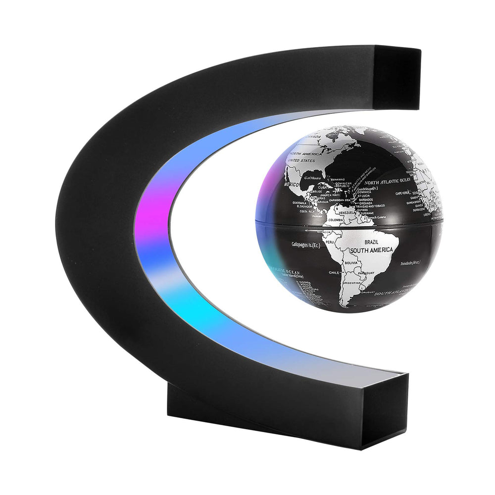Gresus magnetic levitation globe floats above desk for modern decor