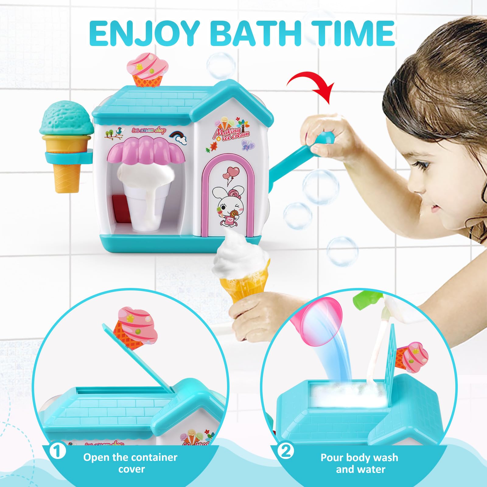 Gretex durable ABS material bath toy ready for daily use
