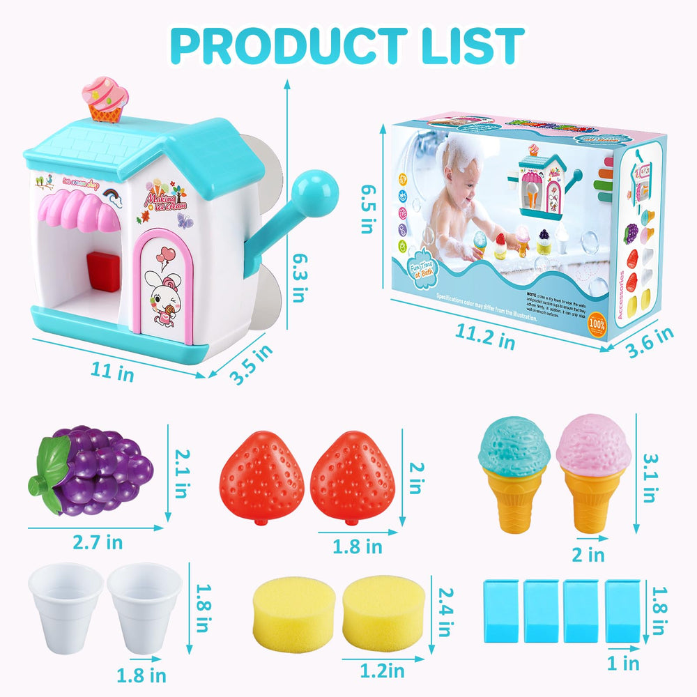 Gretex bath toy in action with rising bubbles