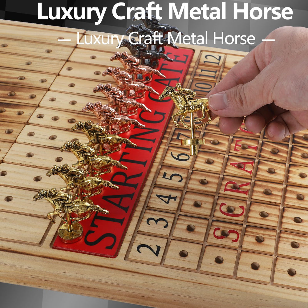 Grhonior metal horses rose gold offer premium finish for decor.