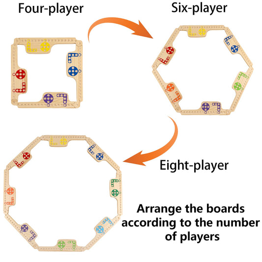 Grhonior board assembly close-up shows interlocking edges for stable gameplay