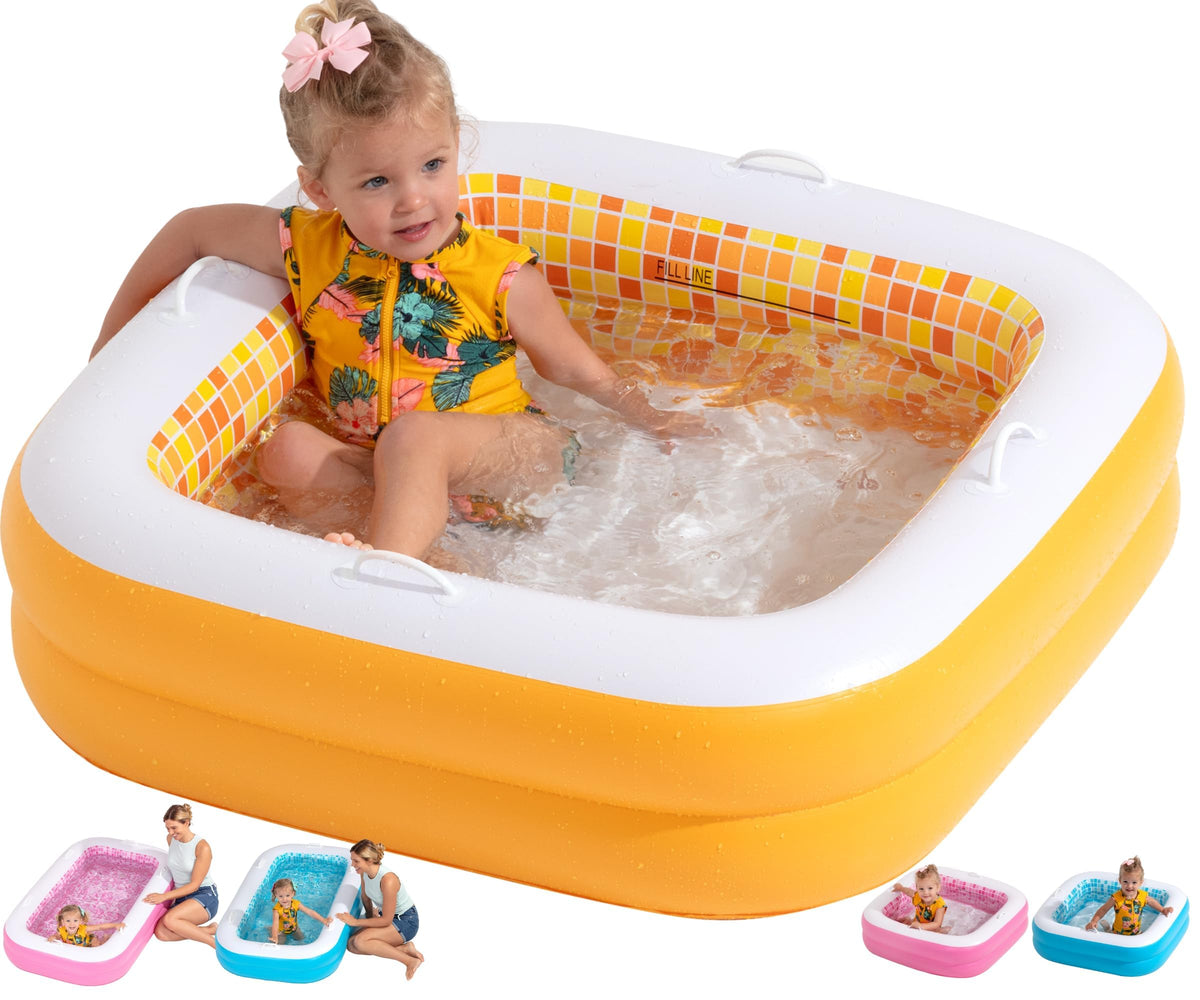 GRIP A POOL cushioned-floor baby pool for soft play and bath time