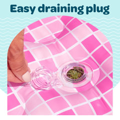 GRIP A POOL drain valve enables quick, tidy cleanup after use