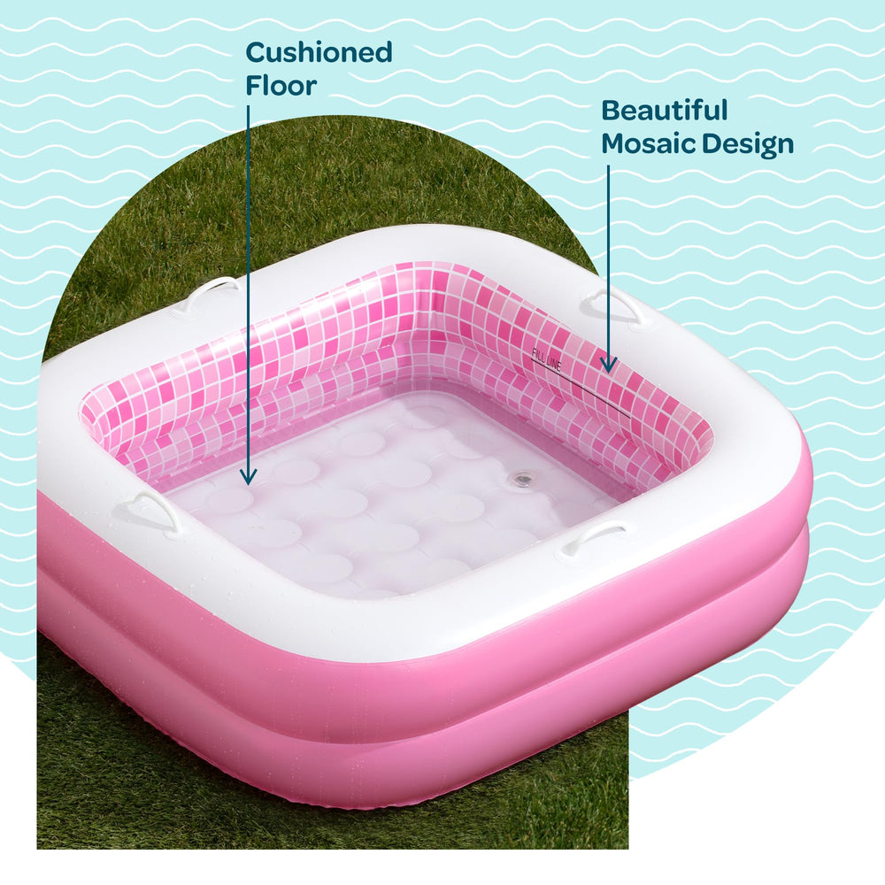 GRIP A POOL easy inflate and flat pack for travel and storage.